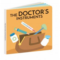 Докторска торба, книга + 9 дрвени играчки